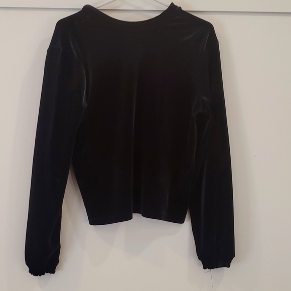 ZARA- Velvet Blue Top - Picture 2 of 6